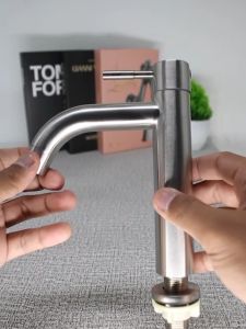 ACEBEST Kran Wastafel Kamar Mandi Kran Cuci Tangan Kran Air Kran Tancap Bawah JS-48