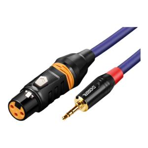 Choseal | 3.5mm AUX to XLR Audio Cable for Mobile Devices and Microphones