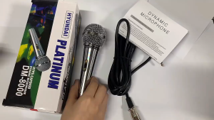 Hyundai Platinum DM-8000 Dynamic Microphone Pure Copper with Pilum Coil with Cable and Box -Good Quality