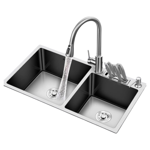 SHENYUAN | Double Basin Thickened 304 Stainless Steel Kitchen Sink