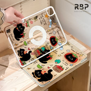 RBP Y-พับที่ถอดออกได้อะคริลิ2-in-1 เคสiPadสำหรับiPad 10 gen 9 gen8 gen7 10.2 Air 6 M2 2024 Air 4 Air 5th Gen iPad Pro 11 12.9 13 นิ้ว 2020 2021 2022 M4 mini7 Mini 6 8.3 น่ารักทาสีหัวเข็มขัดป้องกันการโค้งงอ ขาตั้งฝาครอบแท็บเล็ต