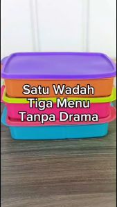 Rantang Makan Lunch Box Milano & Kotak Makan 3 Sekat GB Genki Market