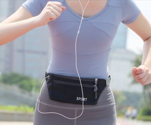 Sports Running Waist Pouch Exercise Cycling Jogging Super Thin Running Waist Bag Sports Belt Pouch (Ready SG Stocks)