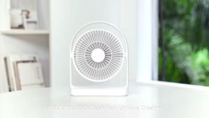 JISULIFE Desk Fan Small Portable Desktop Fan Strong Airflow Ultra Quiet 4000mAh USB Rechargeable Electric Table Fan FA19