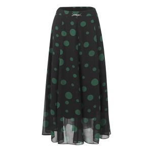 MY TENO | Green Polka Dot Print Halter Neck Mini Dress Womens Fashion Elegant Versatile Spring Autumn New Arrival By Matinou