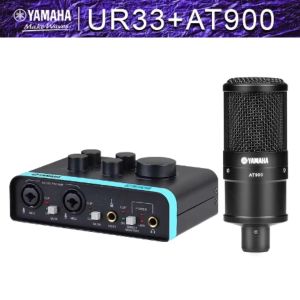 condenser microphone+mic with stand complete set+yamaha/original UR33 sound card for live streaming equipment full set