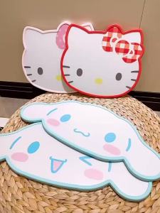 100% Authentic Sanrio Hello Kitty Cutting Board Antibacterial Anti-skid Chopping Boards Kitchen Non-slip Board Food Grade PP Material LFB187