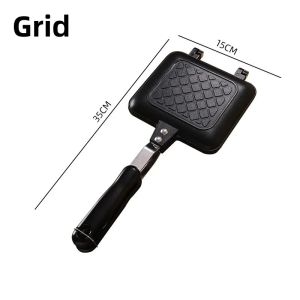 Sandwich Bread Bakeware Double-Sided Non-Stick Frying Pan Household Kitchen Cooking Breakfast Waffle Pancake Egg Frying Pan