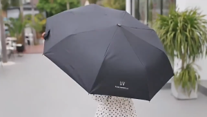 DuduMart UV Fully Automatic Folding Umbrella Sun Umbrella for both Rain and Sun Protection Umbrella
