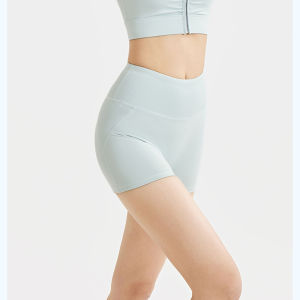 Quần Short Thể Thao Yoga Nữ Cạp Cao Nhanh Khô Chống Lộ Khi Ngồi Xổm Ôm Sát Thích Hợp Cho Tập Luyện Gym Đạp Xe