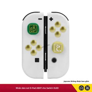Phiên Bản Giới Hạn D-pad Cross Button ABXY Key Stickers Joystick Thumb Stick Grip Caps Cho Switch OLED Joypad Skin Case Phụ Kiện