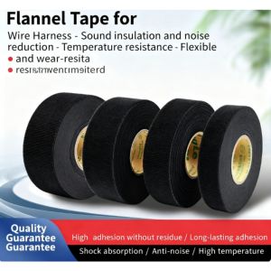 SWRT Wire Harness Tape Self-Adhesive BlackTape for Automotive Use Fabric Tape Wire Wrap High Temperature Resistance.