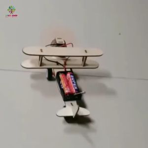 DIY STEM. Mô hình lắp ráp Máy bay lượn - 1 cánh quạt chạy pin. Đồ chơi gỗ DIY Đồ chơi giáo dục sáng tạo cho bé. STEM3G