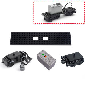 RC Power Functions Đường Ray Xe Lửa Tấm Đế Công Nghệ Động Cơ Xe Lửa Khối Xây Dựng DIY Lắp Ráp MOC Gạch Đồ Chơi Phụ Kiện Dành Cho Người Lớn
