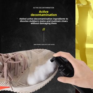 Sneaker Cleaner Foam Dry Cleaning Set Works on Leather Suede Canvas Nubuck Vinyl Easy To Use Non Rinse Shoe Cleaning Kit Clean