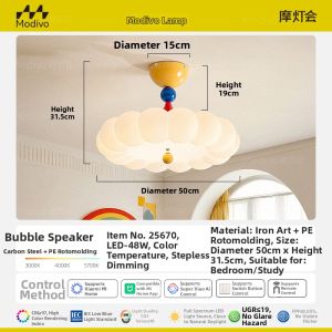 FANCY LAMP CLUB | Colorful Creative Eye-Protective Ceiling Light for Childrens Room