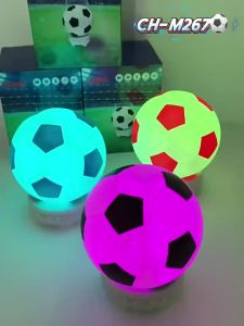 Loa Bluetooth Hình Quả Bóng Đá LED RGB Nhiều Màu Sắc Âm Thanh Gia Đình Không Dây Quà Tặng Di Động Dành Cho Người Yêu Bóng Đá