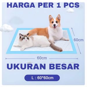 TERMURAH 1 PCS UNDERPAD PERLAK PIPIS HEWAN KUCING ANJING KELINCI