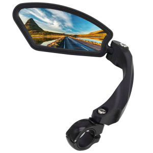 Adjustable Handlebar Bike Mirror Shatterproof HD Glass Lens Universal Fit Rearview Bicycle Mirrors 360° Rotatable Compatible
