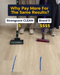 Strongcore CLEAN Rechargeable Battery Cordless Vacuum Cleaner - Self-Standing HEPA Filter 11500Pa