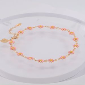 Hyl Jewelry 21A Gelang Kaki Titanium Wanita Emas Muda Perak Asli Dewasa Anti Karat Silver Kerincing Murah Krincing Korea