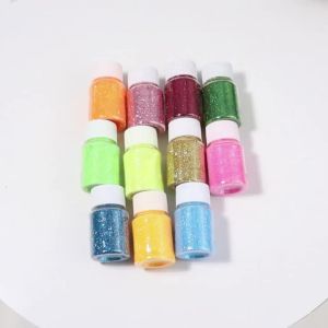 20/30g Hexagonal Iridescent Fine Glitter Powder Multicolor Sequins Nail Art DIY Craft Makeup Decoration Glitters Flakes Supplies