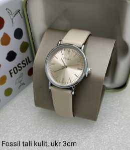 Jam Tangan Wanita Fo55il Tali Kulit Tipis Mewah Fashion Cewek Kekinian Keren Elegan