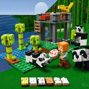 Minecraft Series Panda Base Educational Building Blocks Toy