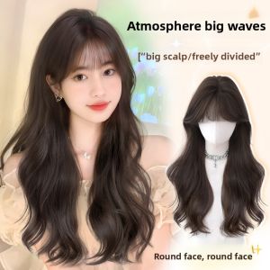 JUZITING | Natural Wave Full Wig for Women Invisible Real Human Hair