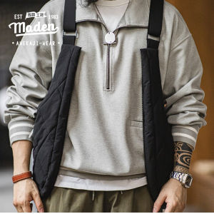 Maden Thương Hiệu Workwear Phong Cách 2023 Mùa Thu trẻ trung cho nữ Mới Ngoài Trời Leo Núi áo khoác ngoài trời Với Túi đeo chéo sức chứa lớn Và Bông Yếm Trong Vest
