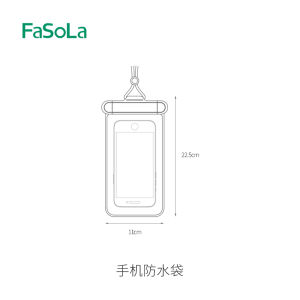 FaSoLa Waterproof Touchscreen Phone Bag for Swimming Diving Transparent Sealable Case for Mobile Phones Dive And Swim Bag