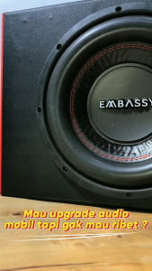 Paket Combo Speaker Subwoofer Embassy ES 1044 10 inch Double Coil Plus Box 10 Inch Dan Tutup 10 inch