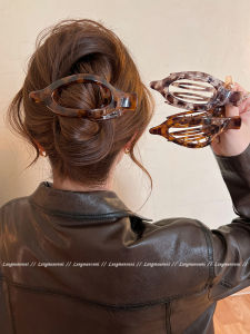 Large Size Leopard Print Duckbill Hair Clip Korean Style Fresh out Summer 2025 Romantic Ouni Brand Hair Accessories