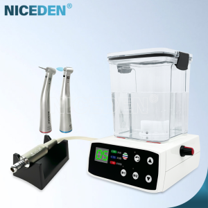 NICEDEN Dental LED Brushless Electric Micro Motor Pedal Control With Water Tank Internal Spray fit Dentist Student Practice Micro Motor