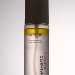 Wardah Single Biomimetic Peptide Spray On Serum Re-Plump & Dewy Glow Facial Mist Serum Anti-Aging Peptide Skin Revitalizing Spray for Dull Saggy Skin 105ml