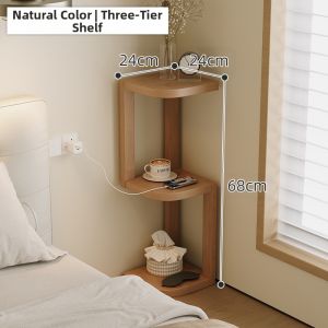 ZHUSHANXIA | Creative Narrow Wooden Bedside Cabinet