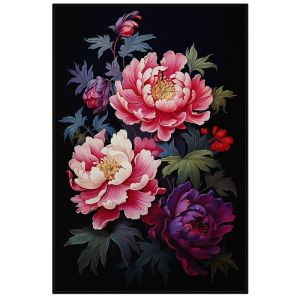 Tranh treo tường tranh dán tường hoa mẫu đơn tranh decor tranh phong thủy. CGI-127