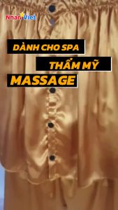 Bộ quây lửng spa |Váy quây spa vải lụa mềm mát thấm hút mồ hôi 💖Freeship💖