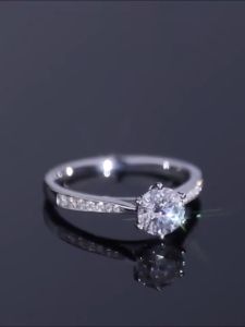 Nhẫn Bạc Nữ S925 Đính Đá CZ Đơn Giản Nhẫn Đeo Tay Nữ Mềm Mại Đeo Hàng Ngày - N2907 - Bảo Ngọc Jewelry