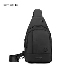 OTOHE Men Bag Chest Pack Functional Chest Bag Crossbody Chest Bag Zipper Bag Sports Bag Waterproof Bag Street Shoulder Bag Messenger Bag Travel Bag Work or Business Bag