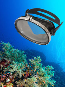 Professional Free Diving Hunting Mask High Definition Tempered Glass Swimming Goggles for Snorkeling And Diving Clear Vision