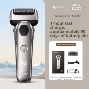 Qiman | Quick Charge High Power Electric Shaver for Tough Beards Men Reciprocating