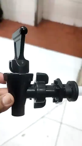 Reusable Plastic Water Dispenser Tap Black Beverage Spigot with Lever Handle for Water Crocks Dispensing Containers