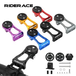 RIDERACE | Hợp Kim Nhôm Xe Đạp Máy Tính Giá Đỡ Máy Ảnh Xe Đạp Tay Lái Gắn Cho Garmin Edge Bryton Cateye Đồng Hồ Bấm Giờ Đồng Hồ Tốc Độ Chân Đế