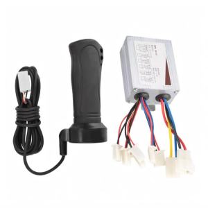 24V 36V 48V 500W Motor Brushed Speed Controller & Throttle Grip for Electric Bicycle Scooter Tricycle