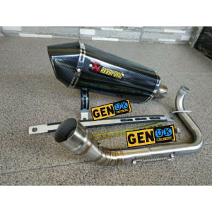 KNALPOT RACING AKRAPOVIC LAYANG KARBON NMAX AEROX PCX LEXI XMAX VARIO BEAT MIO SCOOPY GENIO DLL
