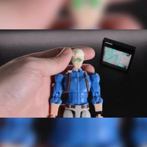 Bandai | 9L3D Printed Movable Joint Anime Sorcerer Olcano Head Single Eye Figure Joint Statue School Uniform Characters Collectible Toys