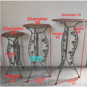 French Rustic Three-tiered Planter Set