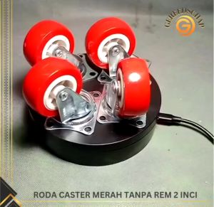 Roda Caster hidup 40mm (15 inch) / Kaki Roda Etalase (4 pcs)
