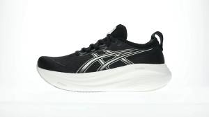 ASICS Women GEL-NIMBUS 27 Running Shoes in Black/Lake Grey